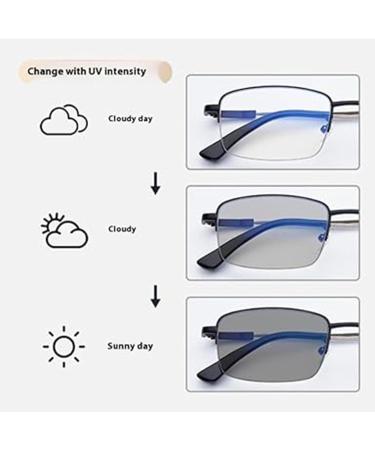 Buy Outfany Intellireaders Titanium Reading Glasses 3.5X - Stylish Grey Readers for Men & Women | International Shipping Available - Buy Online on GoSupps.com