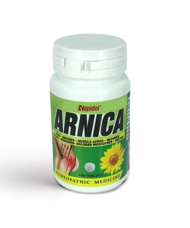 RAPIDOL Arnica Pills  Arnica Natural Supplement for Pain Relief  100 pcs Arnica Pills for Bruising and Swelling  Muscle Soreness and Pain Relief Dietary Supplement  30 Day Supply