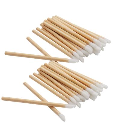 Buy Minkissy 400 Pcs Wooden Lip Brush Set - Disposable Makeup Applicator with Bamboo Handle for Lipstick | Perfect for Makeup Artists & Daily Use - Buy Online on GoSupps.com