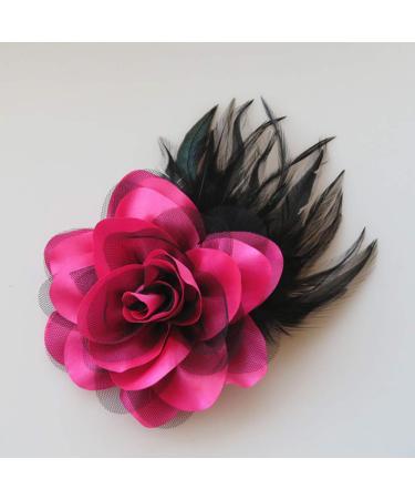 Cheerlife Pink Corsage Rose Hair Flower Clip | Hair Accessories for Women & Men | Stylish Hair Clips & Brooches - Buy Online on GoSupps.com