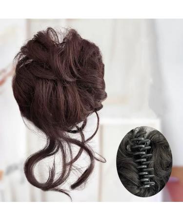 porosity 25cm/9.8''Ponytail Extension Short Curly Wavy Claw Clip Pony tails Hair Extensions Hairpieces for Women Fashion (Color : Brown) - Buy Online on GoSupps.com