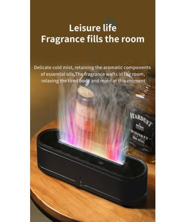 AuraLumen 300ml Essential Oil Diffuser with Remote Control - Premium Gift Set for Diffusers & Humidifiers 7 LED Colors Black EosFragrance - Ideal for Skin Care & Relaxation - Buy Online on GoSupps.com