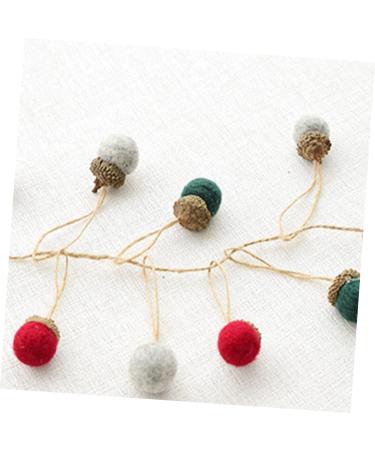 KICHOUSE 6 1 Ornament Wool Felt Pendant Wool Felt Making Pendants DIY Pendant Decorations Small Ball Acorn Green 3x2cm - Buy Online on GoSupps.com