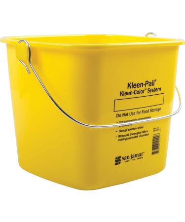 San Jamar Kleen-Pail 6 Qt Yellow Plastic Cleaning Bucket - Buy Online on GoSupps.com