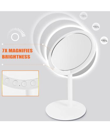 ENERRGECKO Makeup Vanity Mirror with 66 LED Lights - Rechargeable 7-Inch Professional Mirror with 66 Pro- 180 Degree Rotation for Dimmable - Buy Online on GoSupps.com