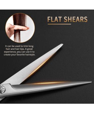 Professional Hair Scissors Set Stainless Steel Cutting & Thinning Scissors for Men Women & Pets | 6CR Hairdressing Tools for Salon & Home Use - Buy Online on GoSupps.com