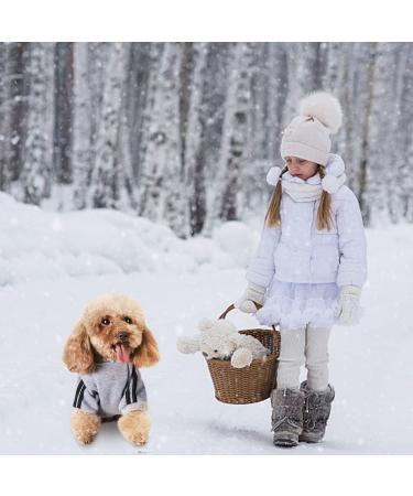 Shop Cute Dog Sweater for Small Dogs | Warm Cotton Hoodie for Pets - XS Grey & Red - Buy Online on GoSupps.com