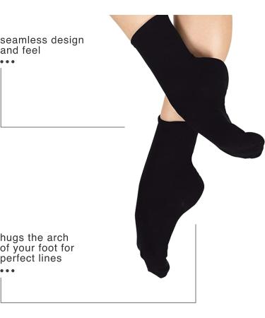 Kids Black Ankle Dance Socks - NSOCKC | Shop Now - Buy Online on GoSupps.com