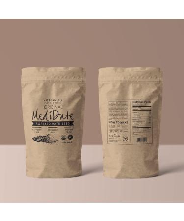 MEDIDATE Roasted Date Seed Coffee Alternative - Natural Prebiotics, Polyphenols, Caffeine & Acid Free - 12 oz. / 25 Servings - Buy Online on GoSupps.com