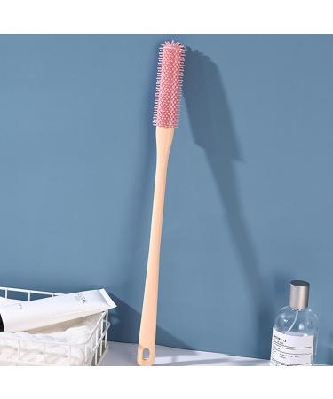 2 Toe gaps Cleaning Brush Foot Scrubber In Shower With Long Handle Silicone Foot Brush Toe Cleaning Brush Soft Toe Scrubber Brush For Washing Foot Pink - Buy Online on GoSupps.com