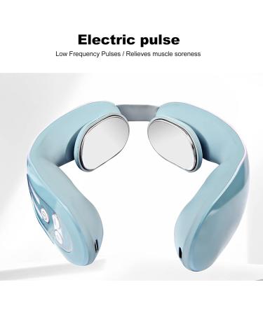 Buy Electric Neck Massage Device | Heat & Pulse Adjustable Massager for Lymphatic Drainage | Portable for Men & Women - Shop Internationally - Buy Online on GoSupps.com