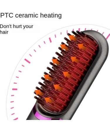 Wireless Hair Straightening Comb Portable Dual-Purpose Frizz-Free Styling with Negative Ion Technology - Buy Online on GoSupps.com