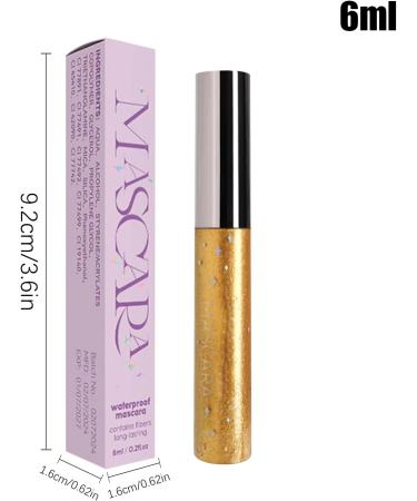  Ihdjasg Waterproof mascara for volume and length | 6 ml with glitter effect non-clump and long-lasting with a full-bodied effect for business trips travel home women  - Buy Online on GoSupps.com