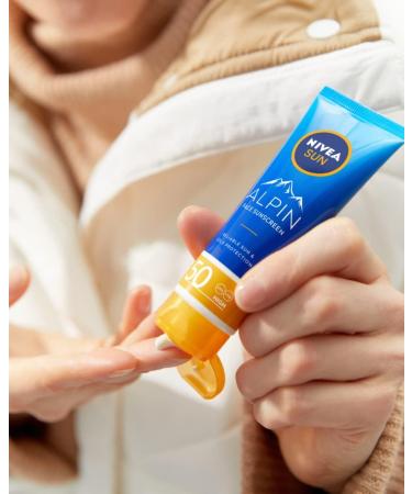NIVEA SUN ALPIN Face Sunscreen SPF 50 (1 x 50 ml) Moisturizing Winter Sun Protection Anti UVA/UVB Sunscreen for All Skin Types - Buy Online on GoSupps.com