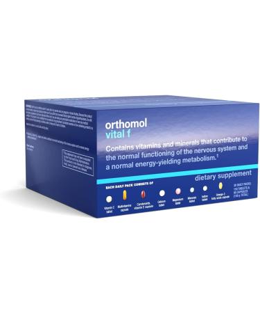 Orthomol Vital F Women's Multivitamin 30-Day Supply with Vitamins A, B, C, D, E, K, Calcium, Iodine, Omega-3 - 30 Servings - Buy Online on GoSupps.com