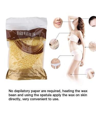 1000g Hard Wax Beans for Hair Removal - Honey - Effective Arm & Leg Beauty Care - Buy Online on GoSupps.com