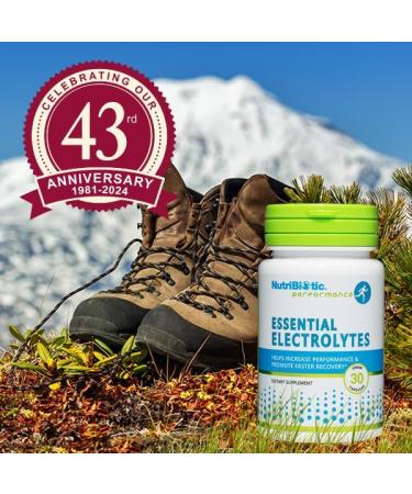 NutriBiotic Essential Electrolytes Capsules - 30 Ct Travel Size - Boost Performance & Recovery - Pharmaceutical Grade Vitamin C for Optimal Rehydration - Buy Online on GoSupps.com