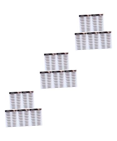 FOMIYES 15 Pcs Eyebrow Stickers Waterproof Makeup False Eyebrows Cosmetics Eyebrow Tool 6d Make up Template 1 count (Pack of 1) Brownx3pcs