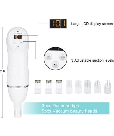 AIMENGXI Diamond Microdermabrasion Blackhead Remover Vacuum with LED Face Mask - 7 Colors LED Facial Skin Care Mask - Buy Online on GoSupps.com