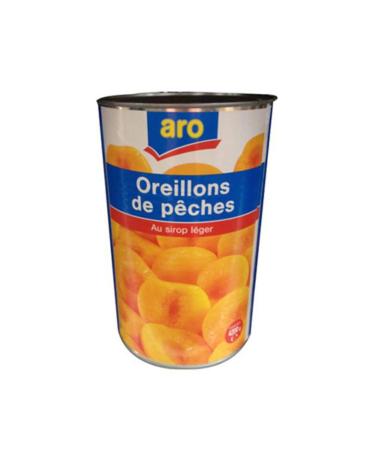 aro Pêches oreillons au sirop léger 5/1-4.2 kg