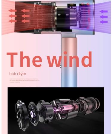 1300W Fast Blow Dryer Salon Hairdryer Foldable Hair Dryer Low Noise Large Air Volume Overheat Protection 2 Speed and 3 Heat Setting 1.8m Cable with Hanging Loop Concentrator for Home or Salon Pink Green - Buy Online on GoSupps.com