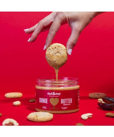 Pack of hazelnut chocolate cream 300 g + biscuit cream 250 g nut&me | No added sugars | No preservatives or additives | Ideal for healthy recipes | Pack 2 x 550 g - Buy Online on GoSupps.com