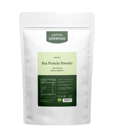 Everyday Superfood Organic Pea Protein Powder 1.8kg 80% Protein Unflavoured Vegan & Kosher Unflavoured 1.8 kg (Pack of 1)