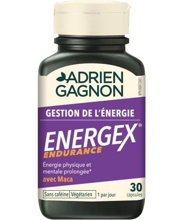 Adrien Gagnon - Energex Endurance Capsules Physical & Mental Prolonged Energy Maca & Ginseng - 30 Capsules - Buy Online on GoSupps.com
