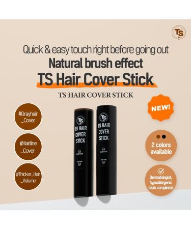 TS Hair Cover Stick Black 2.5g | Premium Hair Building Fibers for Instant Coverage | Worldwide Shipping - Buy Online on GoSupps.com