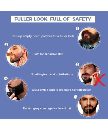 Indus Valley 100% Botanical Hypoallergenic Beard Color for Men - Dark Brown - Buy Online on GoSupps.com