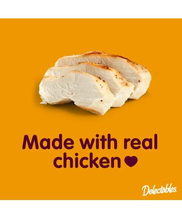Delectables Non-Seafood Stew Lickable Wet Cat Treats 1.4 oz Pouches Chicken Flavour 24 Pouches Total - Buy Online on GoSupps.com