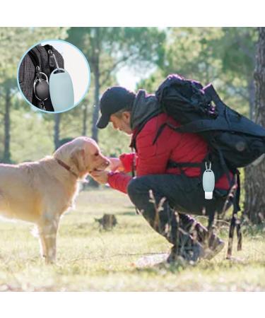 Divono 2stk Futtertube - Reusable 90ml Light Green Dog Feed Tube with Silicone Band & Carabiners | Perfect for Water & Food Storage - Buy Online on GoSupps.com