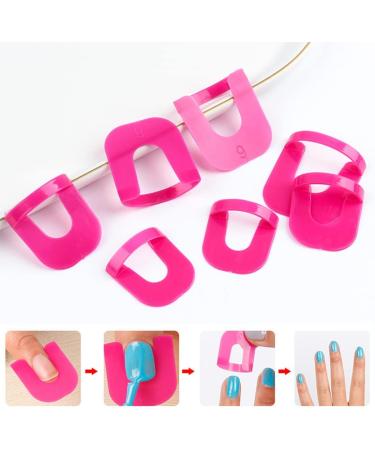 Buy Kztha 26pcs Nail Polish Template Kit | Reusable Nail Art Edge Skin Barrier & Tools for Perfect Paint Protection - Buy Online on GoSupps.com
