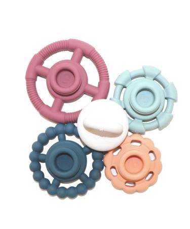 Jellystone Designs JSSTE Rainbow Teether & Baby Stacker Toy - Safe Teething for Boys & Girls from Birth - International Shipping - Buy Online on GoSupps.com