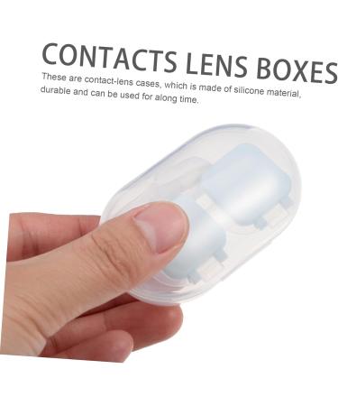 Solustrie Portable Silicone Contact Lens Case | Travel-Friendly Eye Care Storage | Stylish & Convenient | Ideal for Lenses & Accessories - Buy Online on GoSupps.com