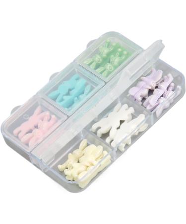 3D Cute Rabbit Nail Charms Nail Glitter Charm Rhinestones Ornaments Nail Art Decorations Glitter Accessories for DIY Craft Nail Art Design Manicure Decor - Buy Online on GoSupps.com