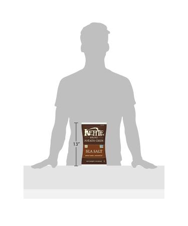 Kettle Foods Sea Salt Potato Chips 5 oz - Crispy & Flavorful Snack - Buy Online on GoSupps.com