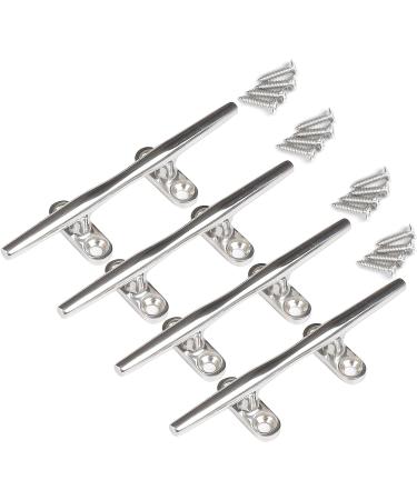 Stainless Steel Marine Dock Cleats - 5 inch, 4PCS Set for Boats, Kayaks, Marine Decks - Nautical Decor - Buy Online on GoSupps.com