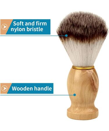 Sanbege 3 Pack Shaving Brush Set Wet Shaving Kit Stainless Steel Shaving Stand with Bowl and Brush for Men - Buy Online on GoSupps.com