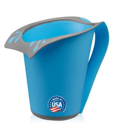 FRESH FROG Cascada Rinse Cup | Tear-Free Waterfall Rinser | Made in USA (Blue)