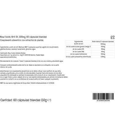 Now Foods Krill Oil 1000mg - High Dose EPA, DHA, Astaxanthin, 60 Softgels | Laboratory Tested, Soy Free, Gluten Free, Non-GMO - Buy Online on GoSupps.com