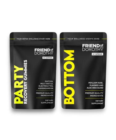 FRIEND OF DOROTHY Recovery & Wellness Bundle Focus On Recovery and Improve Your Confidence for Bottoming - 60 Recovery Gummies & 45 Fiber Capsules