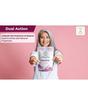 MenoXTrim Organic Menopause Relief - Natural Hormone Balance Bloating & Hot Flashes Support | Organic Yerba Mate Dandelion Nettle Leaf & More | Flat-Tummy Formula with A ai Flavor - Buy Online on GoSupps.com