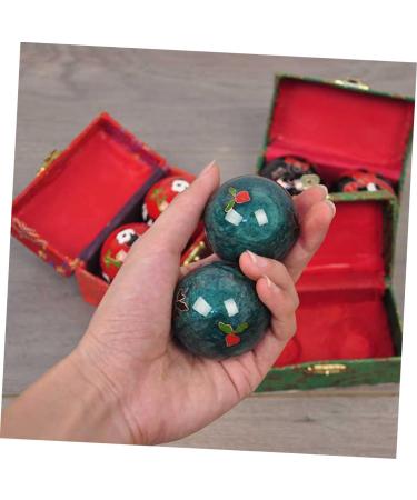 Frcolor 2-Pack Fitness Handballs & Baoding Balls for Stress Relief | Chinese Health Massage Balls | Ice Hockey Massage Balls - Buy Online on GoSupps.com
