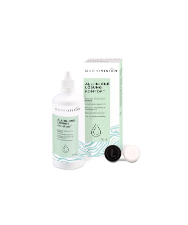 Magnivision all-in-one solution Comfort 360ml all-in-one solution for soft contact lenses for cleaning and storing soft contact lenses borate-free made in Europe - Buy Online on GoSupps.com