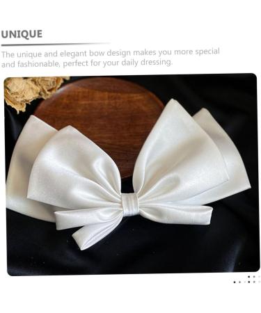 DOITOOL Bow Hairpin Headwear for Women Spring Hair Clips Hair Bow Barrettes Bow Wedding Barrettes Hair Barrettes Bow Spring Hair Barrette Bride Decorate Alloy White Modeling - Buy Online on GoSupps.com