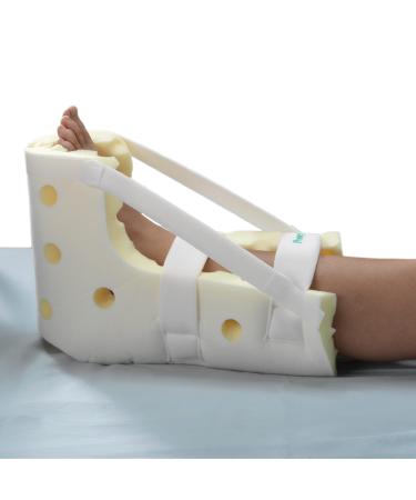 TIDI Posey Premium Heel Guards   One Size Fits All   Foam  Yellow/White   Qty: 1 Pair of Premium Heel Guards   Foam Heel Protectors for Pressure Injuries   Heel Off-Loading Devices   Home Care (6145)