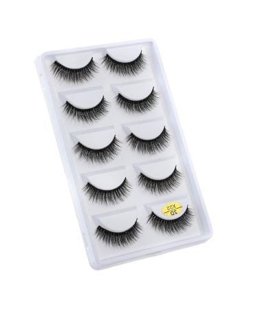 UAMOU Mink Eyelashes 10/50/100 Boxes Wispy 3D Mink Lashes Makeup Natural Long Volume False Eyelashes Bulk Faux Cils Custom Cheerfully (Color : 5 Pairs X22 Size : 50 Boxes)