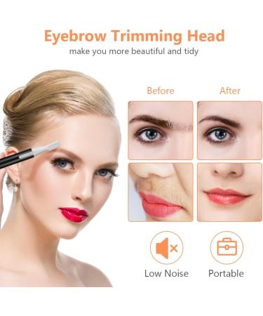 ACWOO Upgraded Mini Portable Eyebrow Trimmer for Women Men - Painless Electric Hair Shaver for Brows, Face, Cheeks, Lips - Travel-Friendly - Buy Online on GoSupps.com
