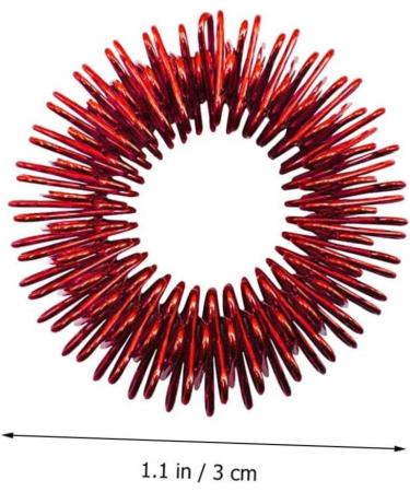 Buy Healvian 36 Stk Vibrating Spiky Finger Ring Set | Acupressure Massage Toys for Stress Relief - Buy Online on GoSupps.com